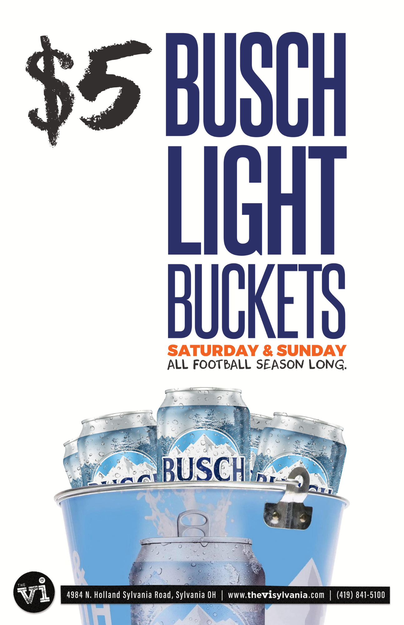 Busch Light Buckets at the VI in Sylvania
