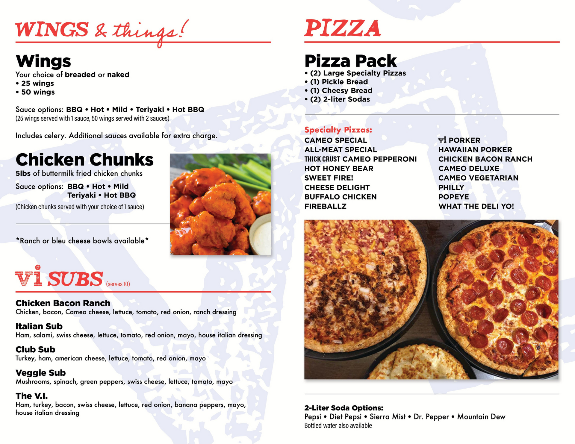 The Village Inn Sylvania - Catering Menu Side 2