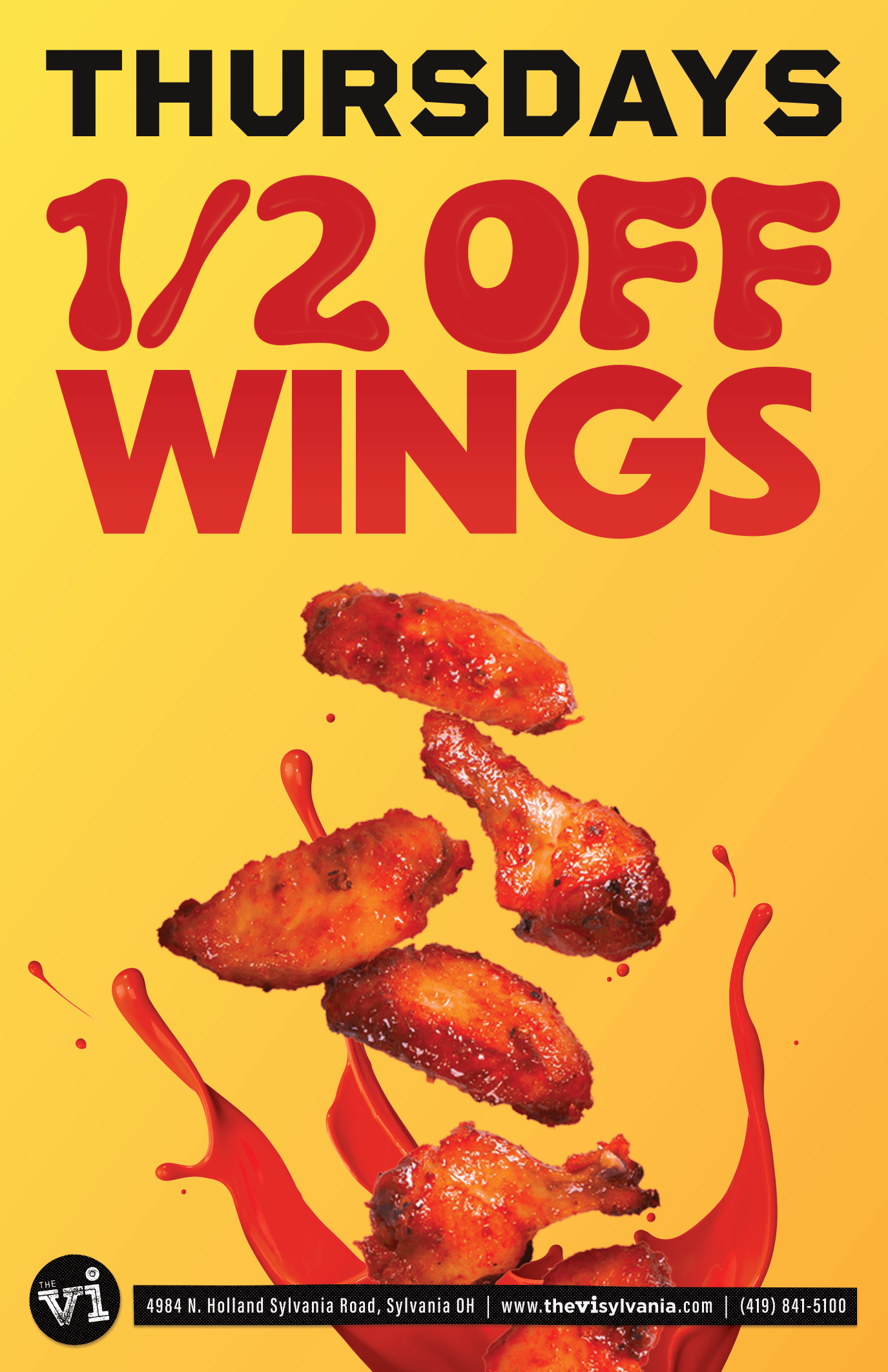 The Village Inn, Sylvania, Ohio - Half off Wings