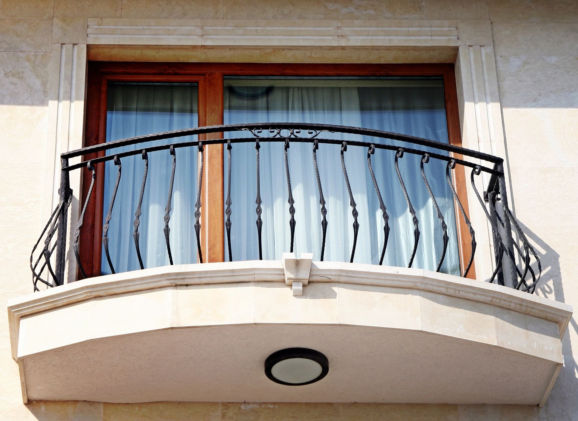 wrought iron balcony railing