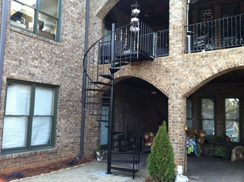 metal winding stairs