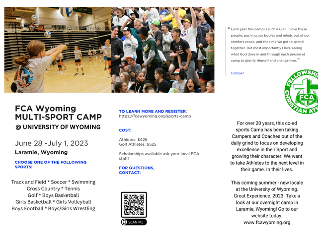 FCA WYO Sports Camp