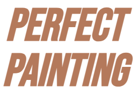 A logo for perfect painting is shown on a white background