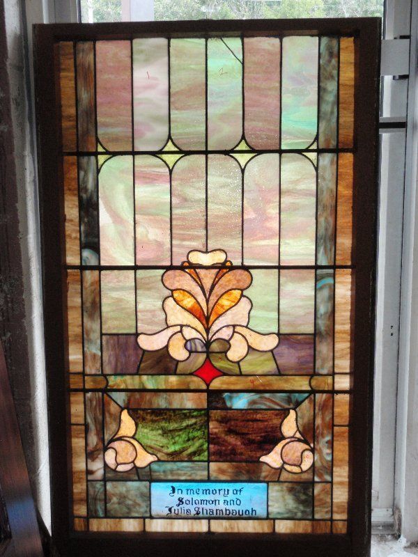 Window Removed and Ready to be Restored — Cuyahoga Falls, OH — Leaded Glass Design