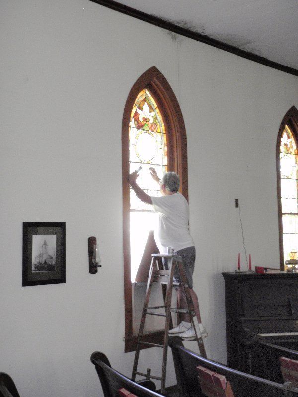 Removing and Restoring Window — Cuyahoga Falls, OH — Leaded Glass Design
