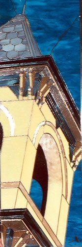 Tower Design Window — Cuyahoga Falls, OH — Leaded Glass Design