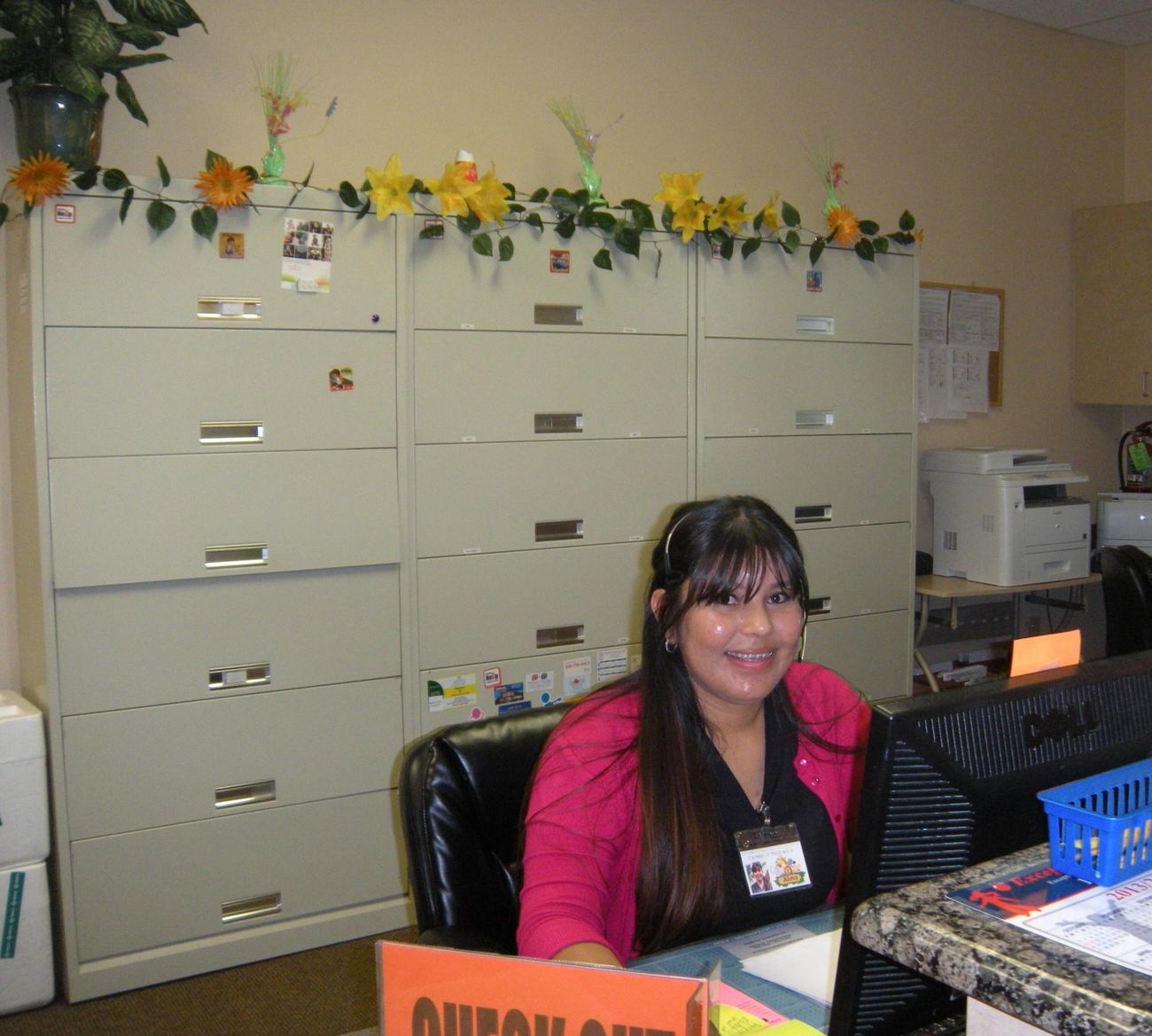 Nurse smiling at office - Carrollton Pediatrics in Carrollton, TX