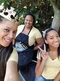 Three Girls Wearing Yellow Shirt — Los Angeles, CA — Paint Hive Studio