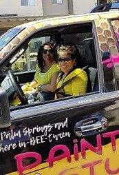 Two Girls In A Car — Los Angeles, CA — Paint Hive Studio