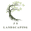 JS Landscaping logo with a stylized green tree forming a human figure above the company name