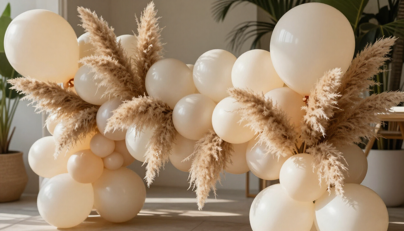 Boho Baby Shower Balloon Decor