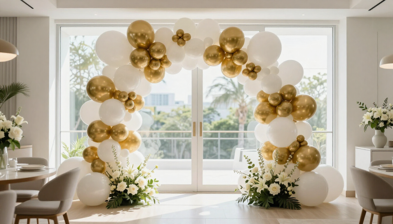 Miami Baby Shower Decor