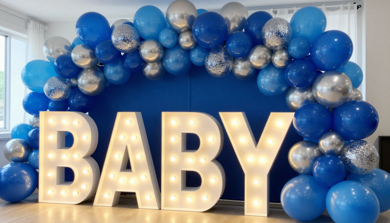 Baby shower backdrop