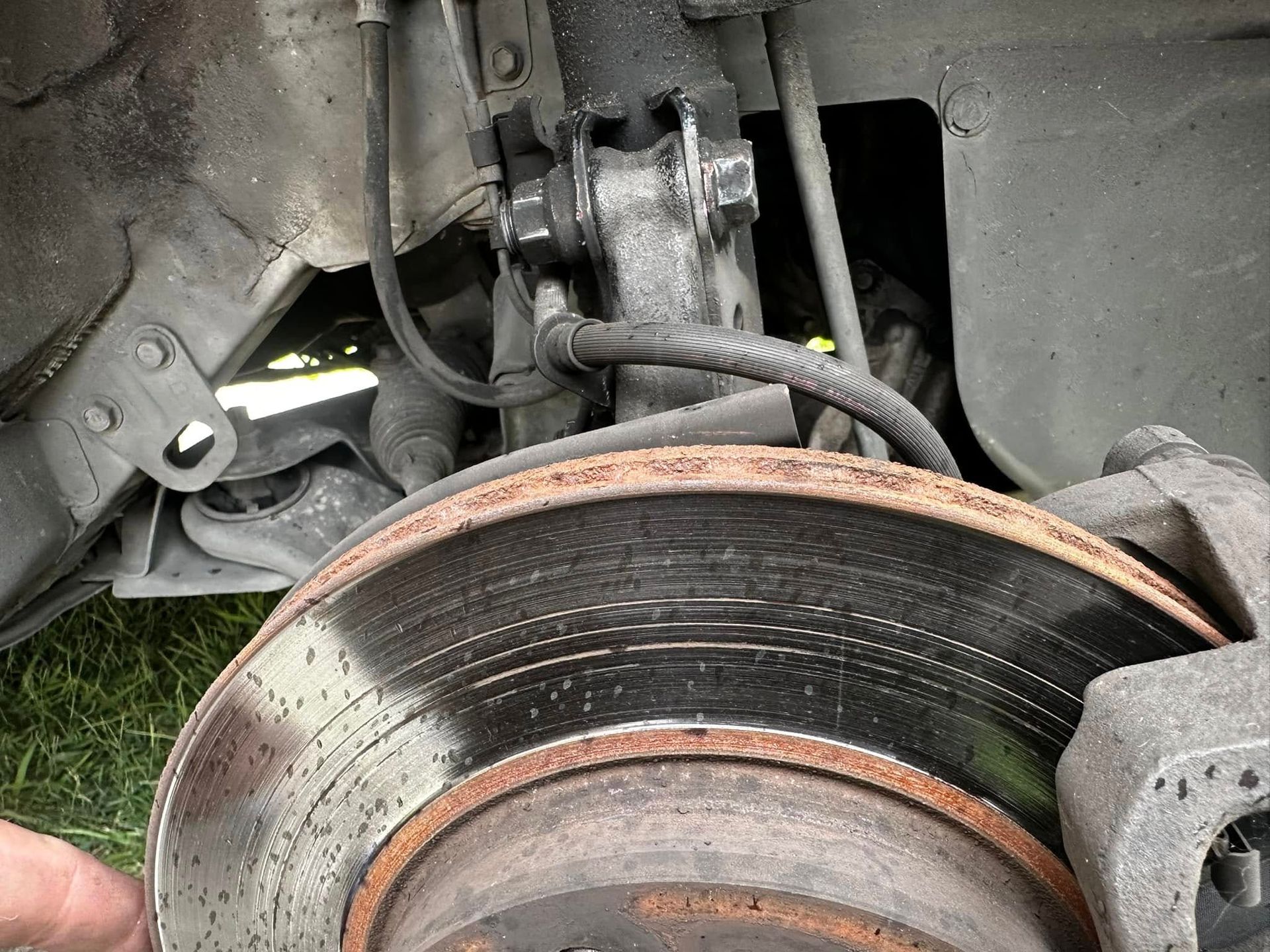 Car Wheel and Brake Disc, Visible Brake Caliper — JDM Mobile Mechanical in Campbelltown, NSW