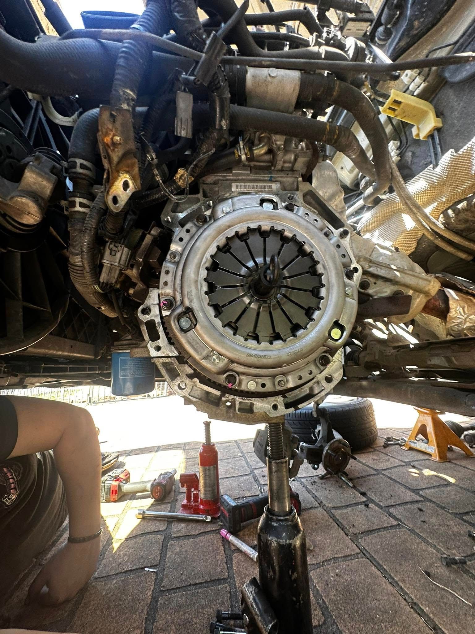 Car Engine Being Repaired, Clutch Assembly Visible — JDM Mobile Mechanical in Bankstown, NSW