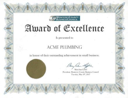 Sewer repair — Award of Excellence in Salinas, CA