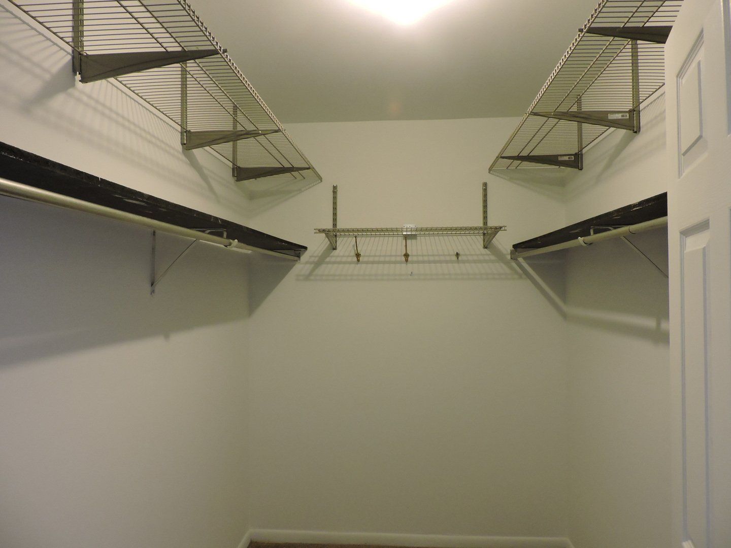Interior of closet with shelving