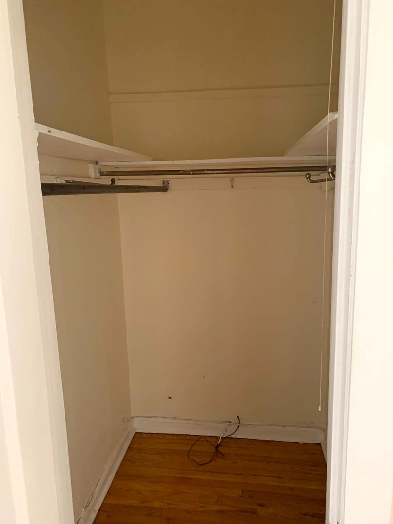 Small walk in closet