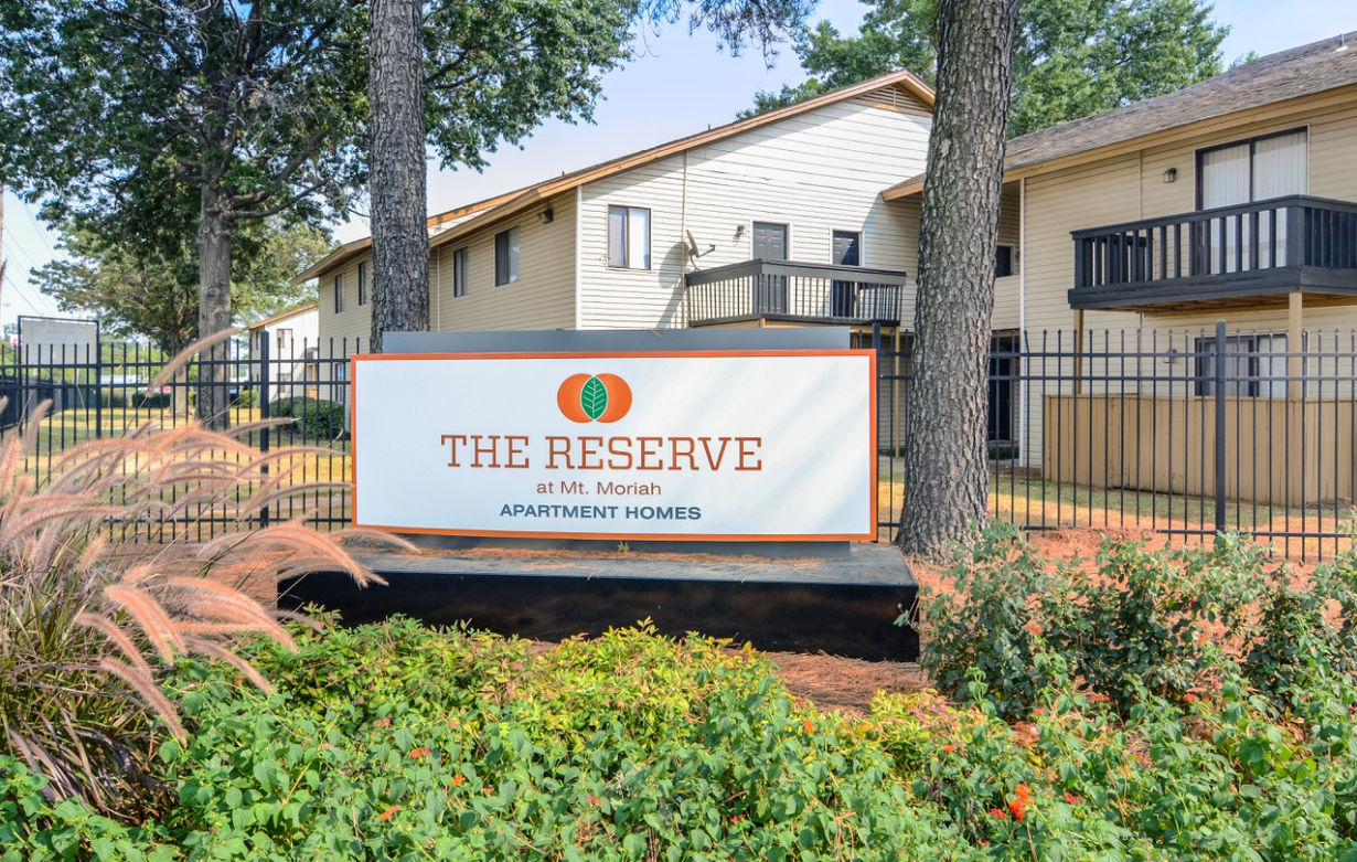 Reserve at Mount Moriah - The reserve Sign