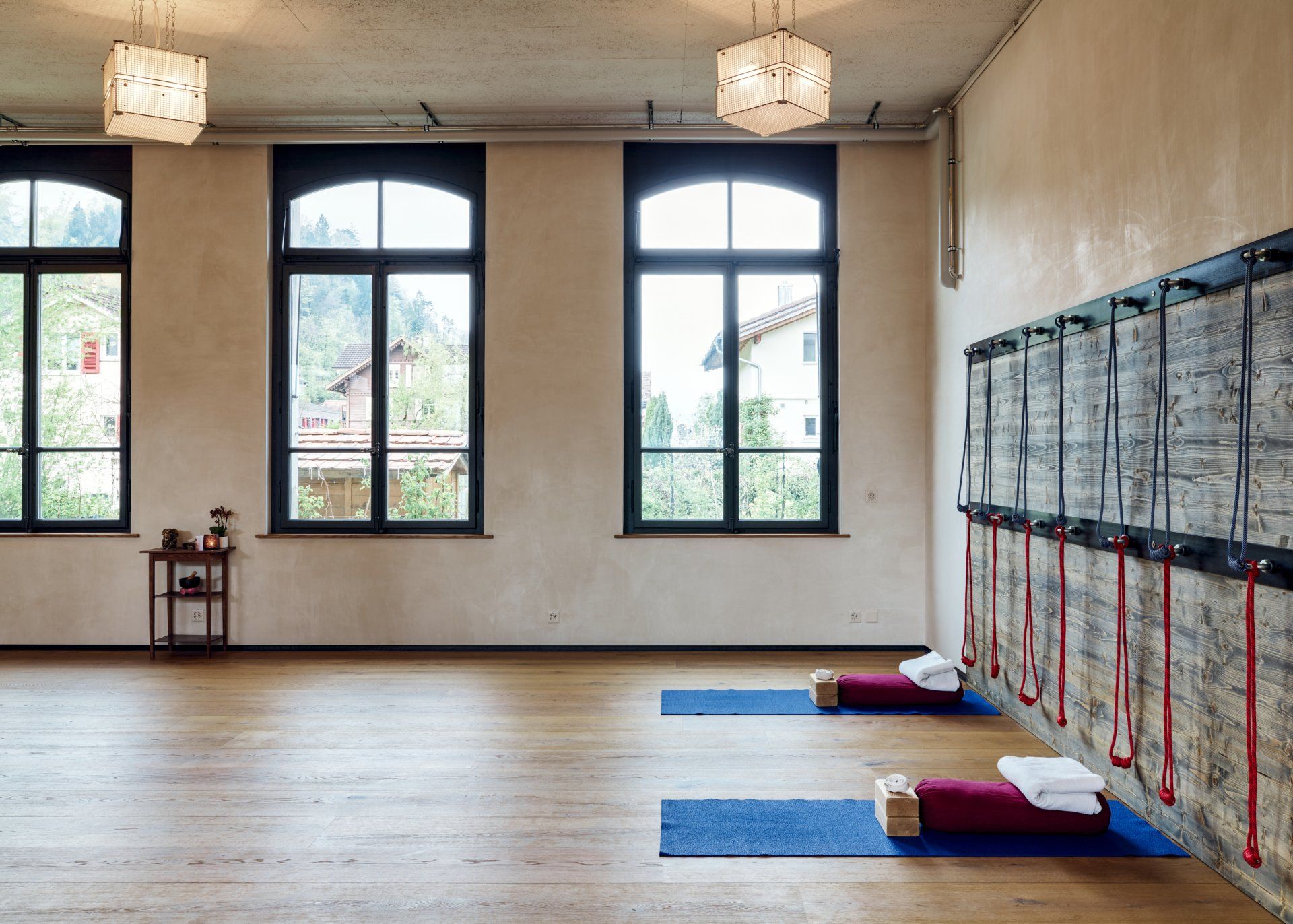 Yoga Tadasana Raum nach der Renovation