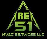 A logo for Area 51 HVAC Services LLC