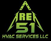 A logo for Area 51 HVAC Services LLC