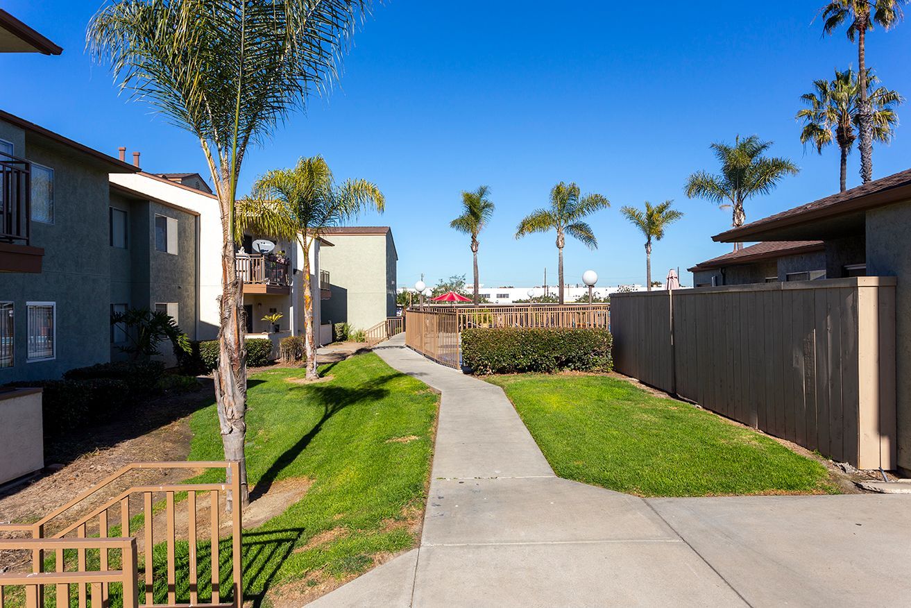 villa marina apartments walkway