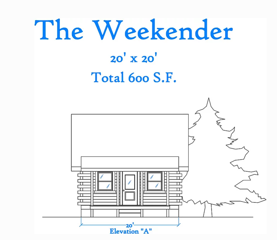the weekender house bluebrint