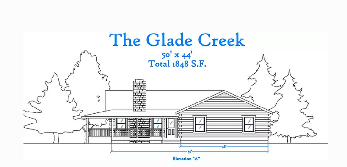the glade creek house bluebrint