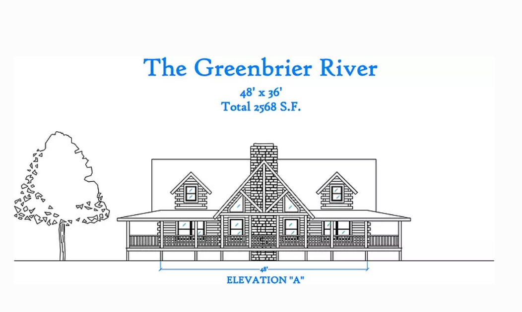 the greenbrier river house bluebrint