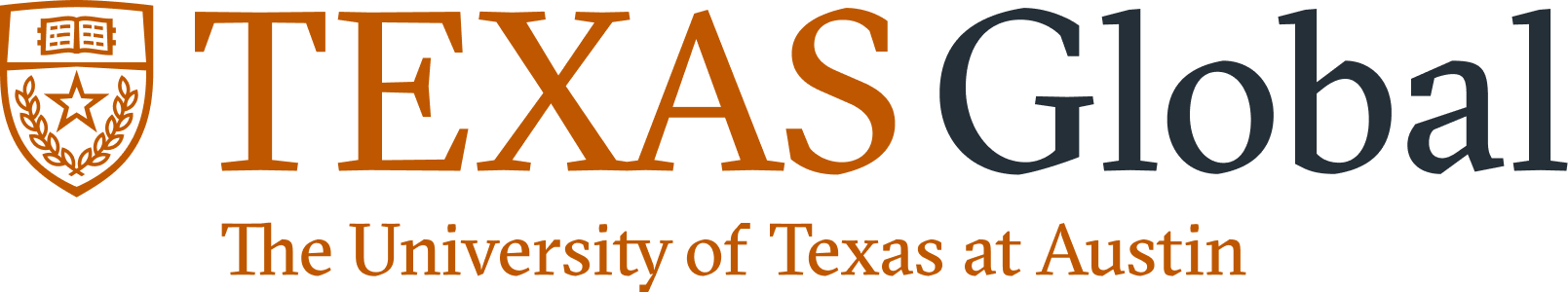 Texas Global logo, with the University of Texas at Austin's crest.