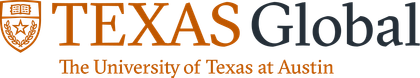 Texas Global logo, with the University of Texas at Austin's crest.