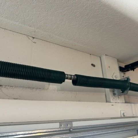 Broken garage door spring