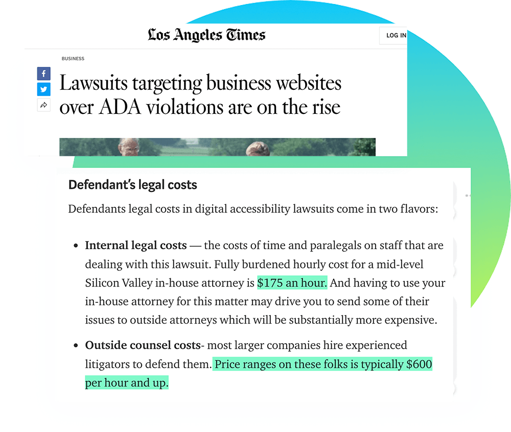 Lawsuits targeting business websites over ada violations are on the rise