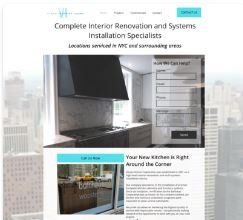 a screenshot of a website for complete interior renovation and systems installation specialists .