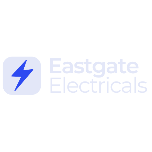 Logo: Blue lightning bolt in a light blue square,