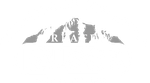 Grey mountain range with the letters 