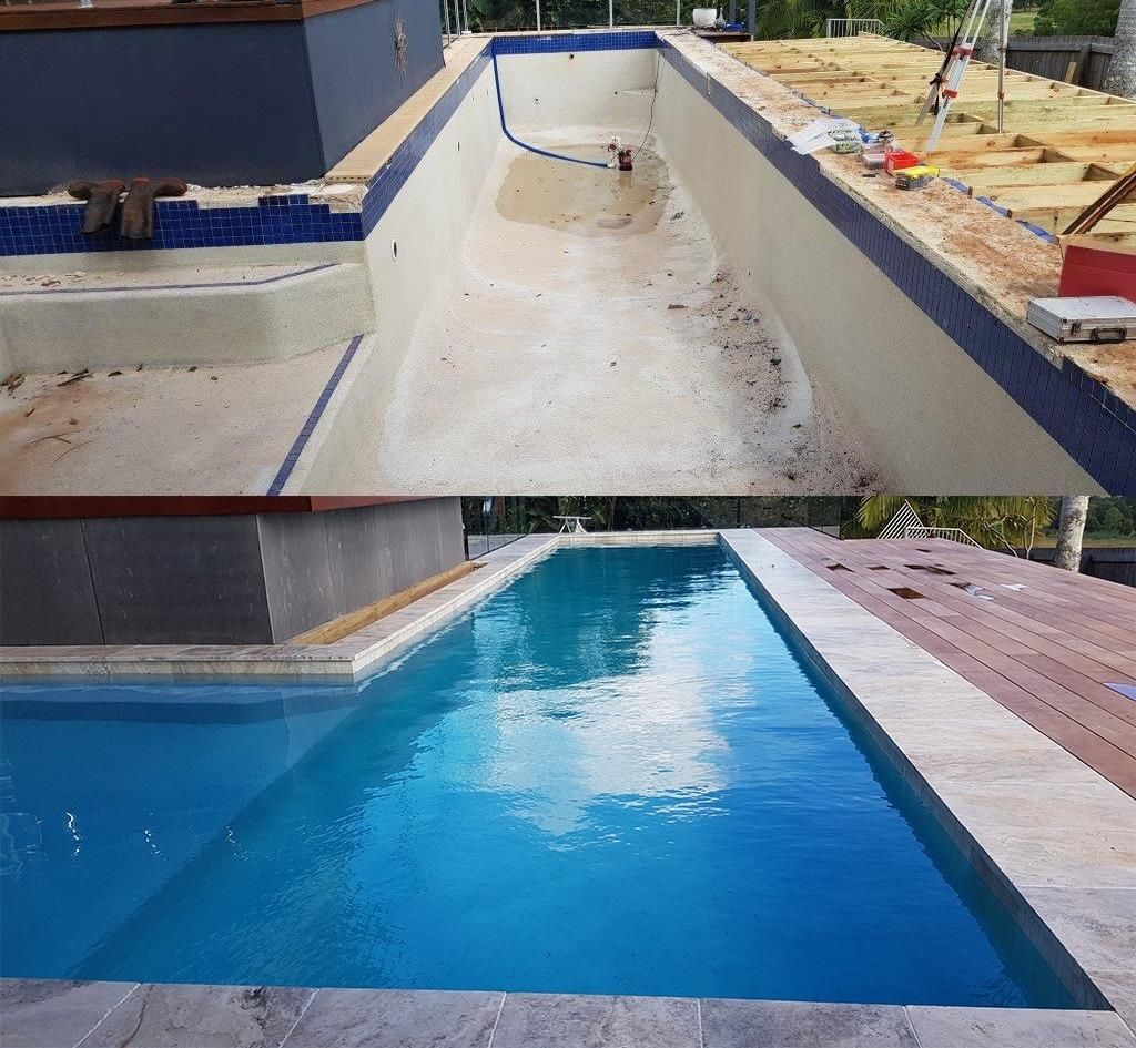 A Picture Of A Swimming Pool Being Built — Ballina Pool Shop In Ballina, NSW