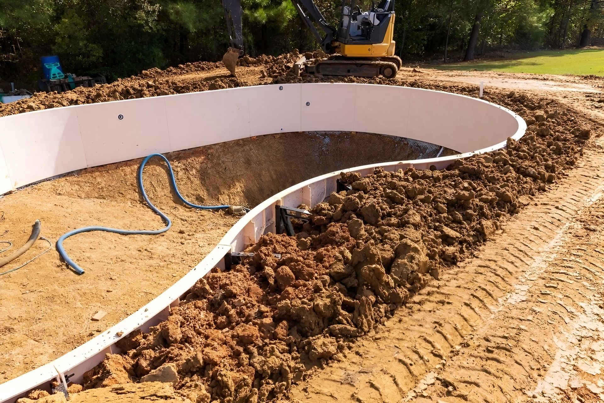 A Swimming Pool Is Being Built — Ballina Pool Shop In Ballina, NSW