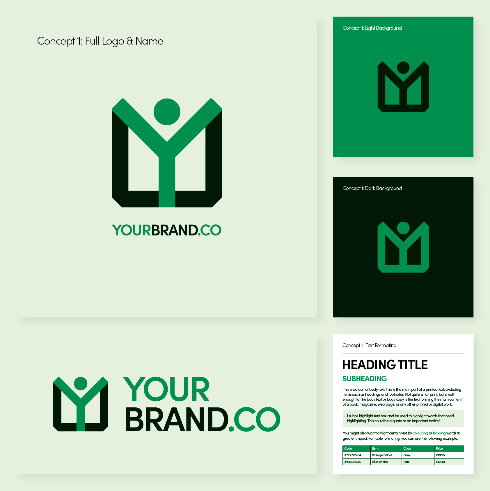 Logo Design & Brand Guidelines