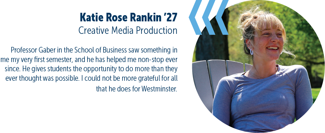 A picture of katie rose rankin '27 creative media production