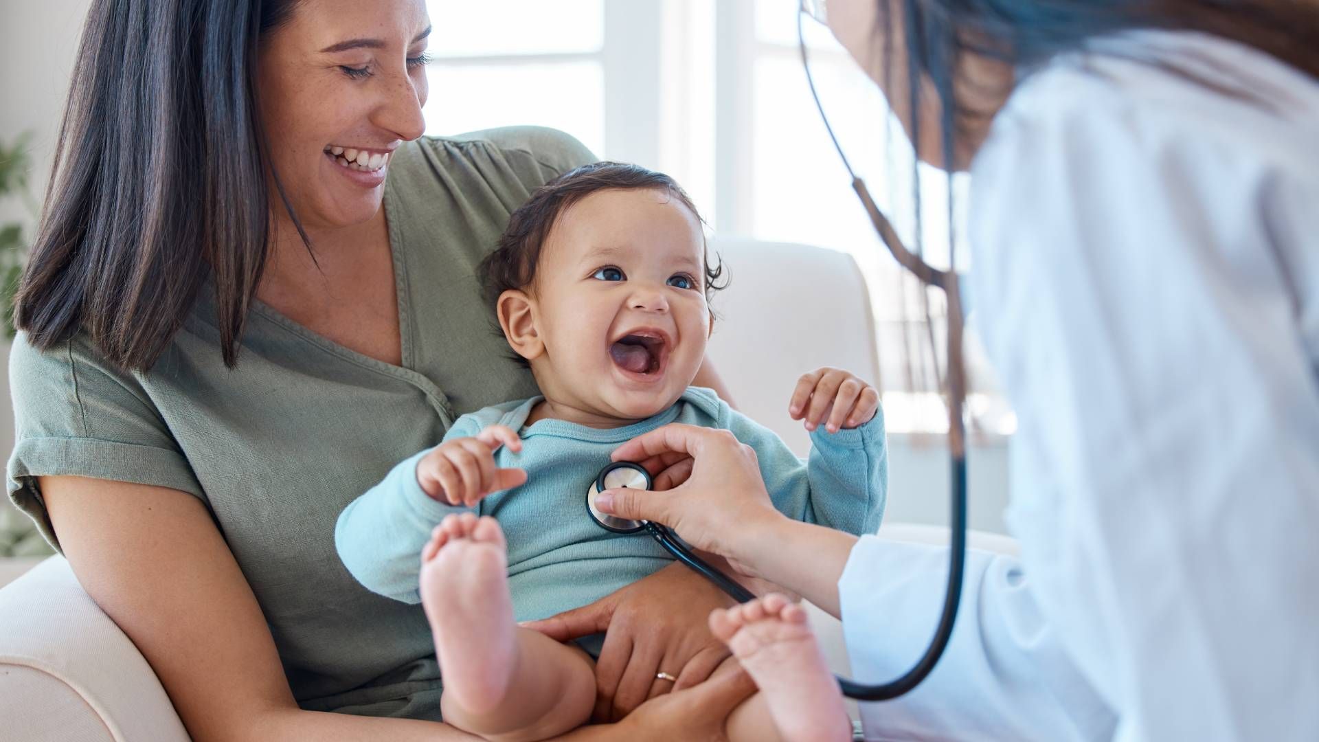 A child receiving a regular checkup with their parent near Danville and Harrodsburg, Kentucky (KY) 