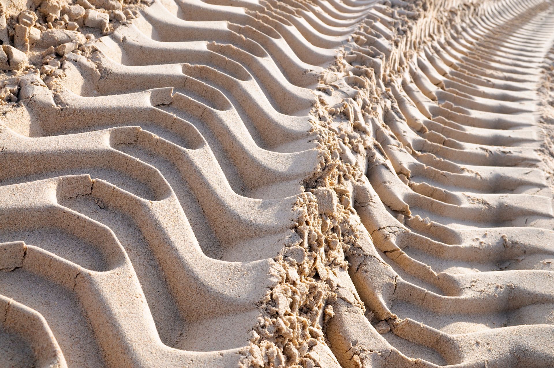 Wheels Track On Sand — Bankstown, NSW — Bankstown Sand & Cement Wheels Track On Sand — Bankstown, NSW — Bankstown Sand & Cement