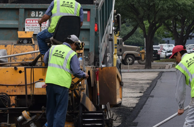 Standing On A Asphalt Ground — Paving Services in Dallas, TX