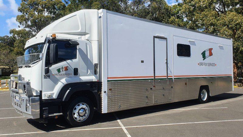 Truck standing in parking