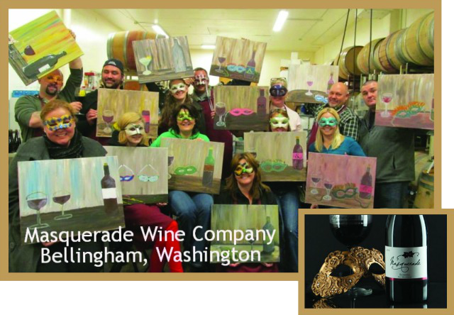 Masquerade Wine Painting Party