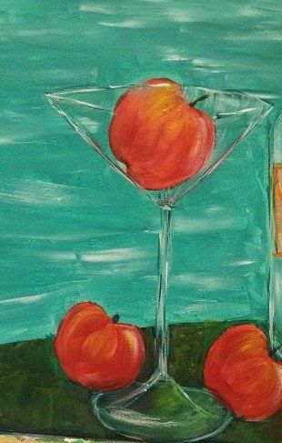 Apple Martini Painting