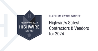 A platinum award winner for highwire 's safest contractors and vendors for 2024