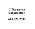 C Thompson Construction contact information: name, business title, and phone number 614-325-2304.