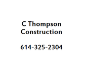 C Thompson Construction contact information: name, business title, and phone number 614-325-2304.